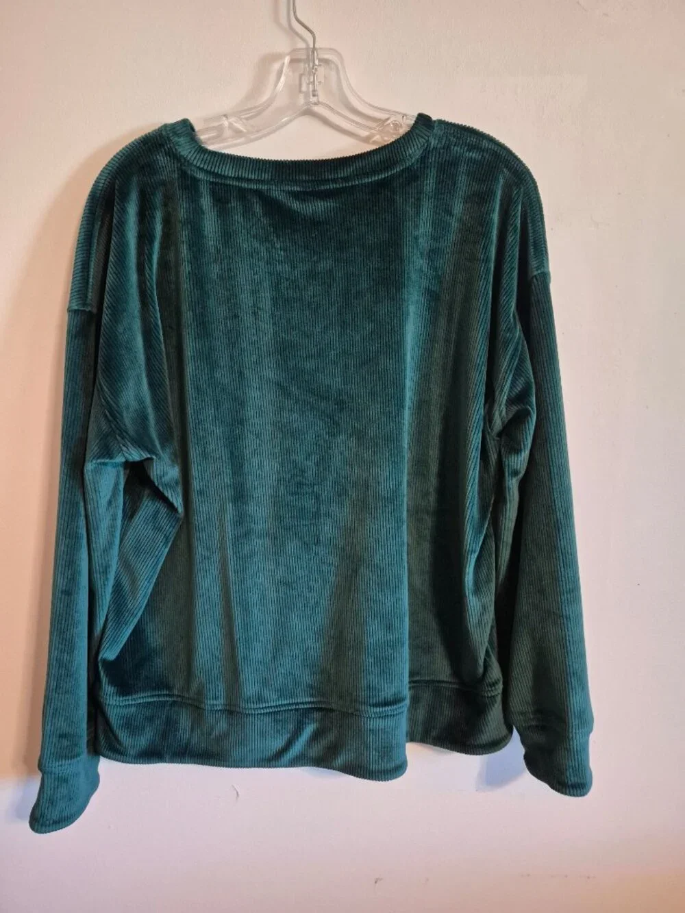 Lou and Grey Emerald Green Velour Matching Two Piece Lounge Set Large
